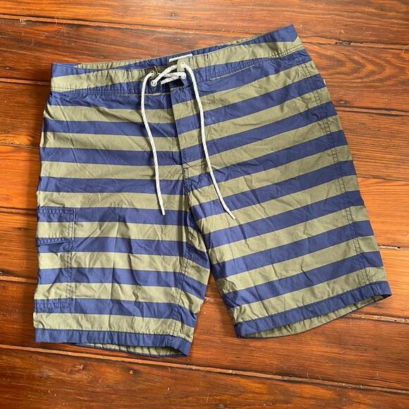 J. Crew unlined patterned pocket cargo swimsuit sz 31 - Picture 1 of 6